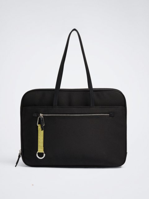 Taška Na Notebook Parfois 15" Nylon-Effect Laptop Case Damske Čierne | SK-AT0987245