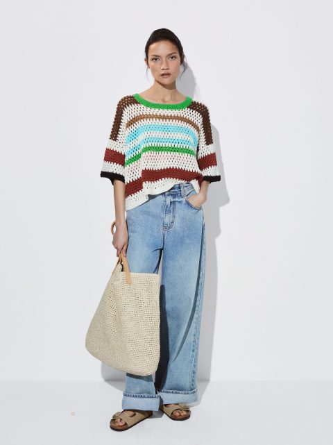 Topy Parfois Crochet Bavlnene Damske Viacfarebný | SK-KW1539607