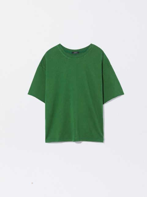 Tricko Parfois Bavlnene Basic Damske Zelene | SK-KX1832569