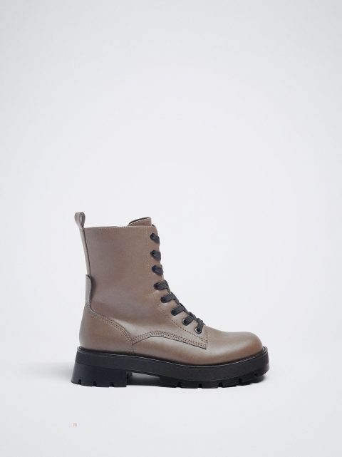Vojenske Topanky Parfois Laces Damske Hnede | SK-QO1498073