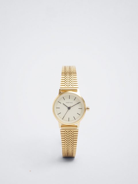 Zlaté Hodinky Parfois Stainless Steel Golden Damske Zlate | SK-EX3584762
