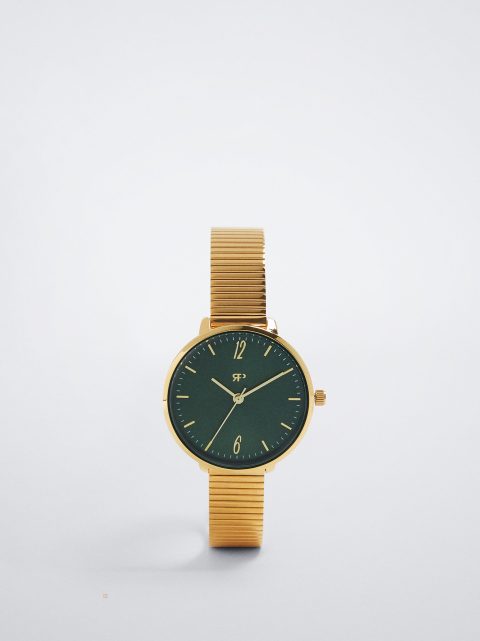Zlaté Hodinky Parfois Stainless Steel Watch With Contrast Case Damske Zlate | SK-PE0319528