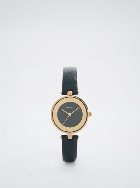 Zlaté Hodinky Parfois Watch With Contrast Case Damske Zelene | SK-JD6350928