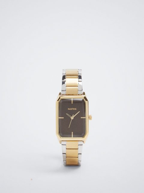 Zlaté Hodinky Parfois Watch With Two-Toned Steel Remienkove Damske Zlate | SK-OC7086349